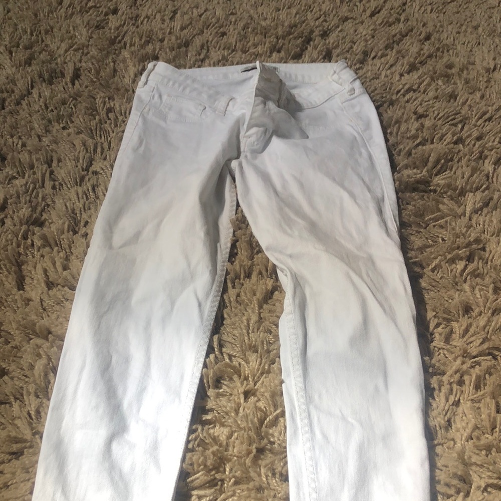 Hollister white jeans